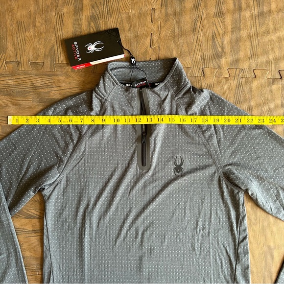 NWT | Spyder | Grey Active 1/4 Zip Sweater | Men’s Small - Picture 8 of 12